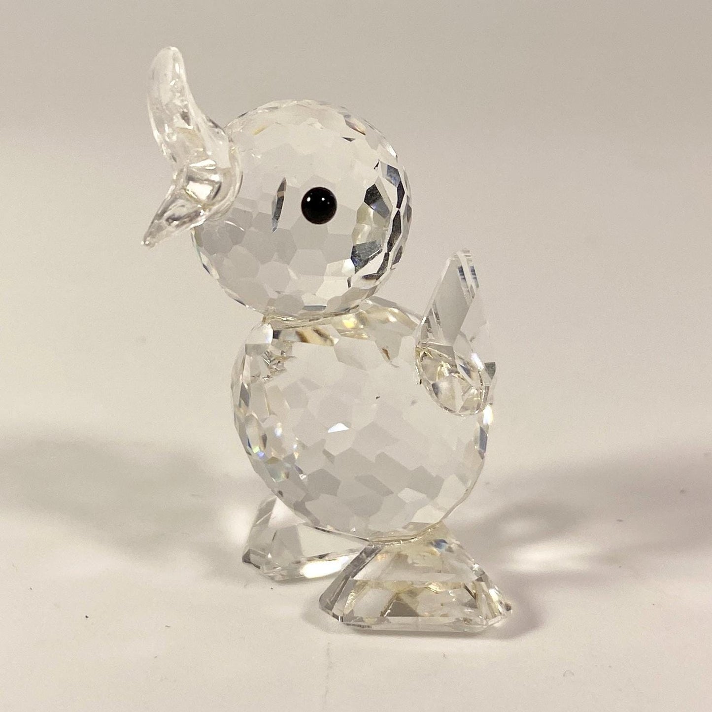Swarovski Crystal Quacking Duck silver crystal Bird Mint Box Retired