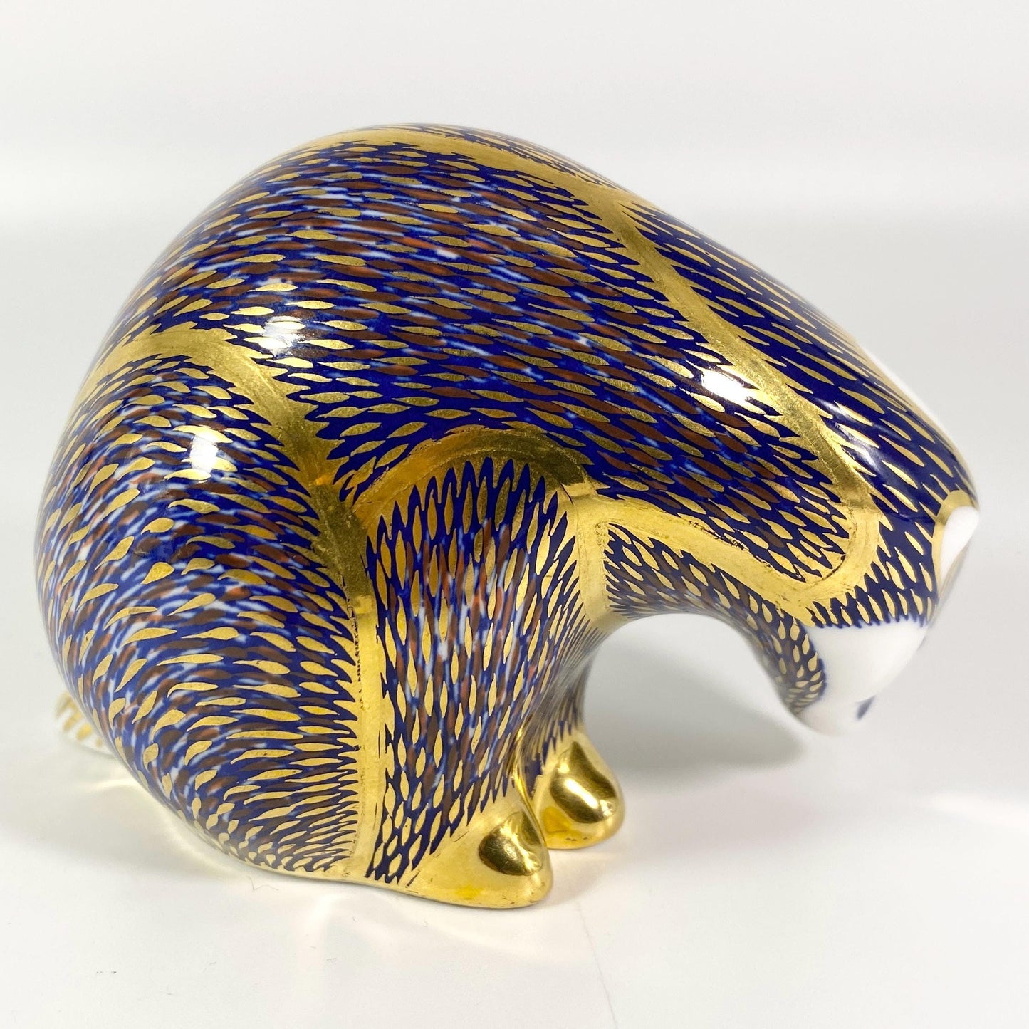 Vintage Royal Crown Derby Badger Honey Weasel Paperweight