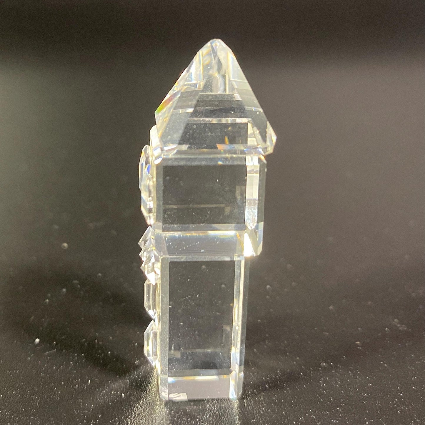 Lovely Rare !!  Swarovski Crystal Clear City tower  small Figurine with Box