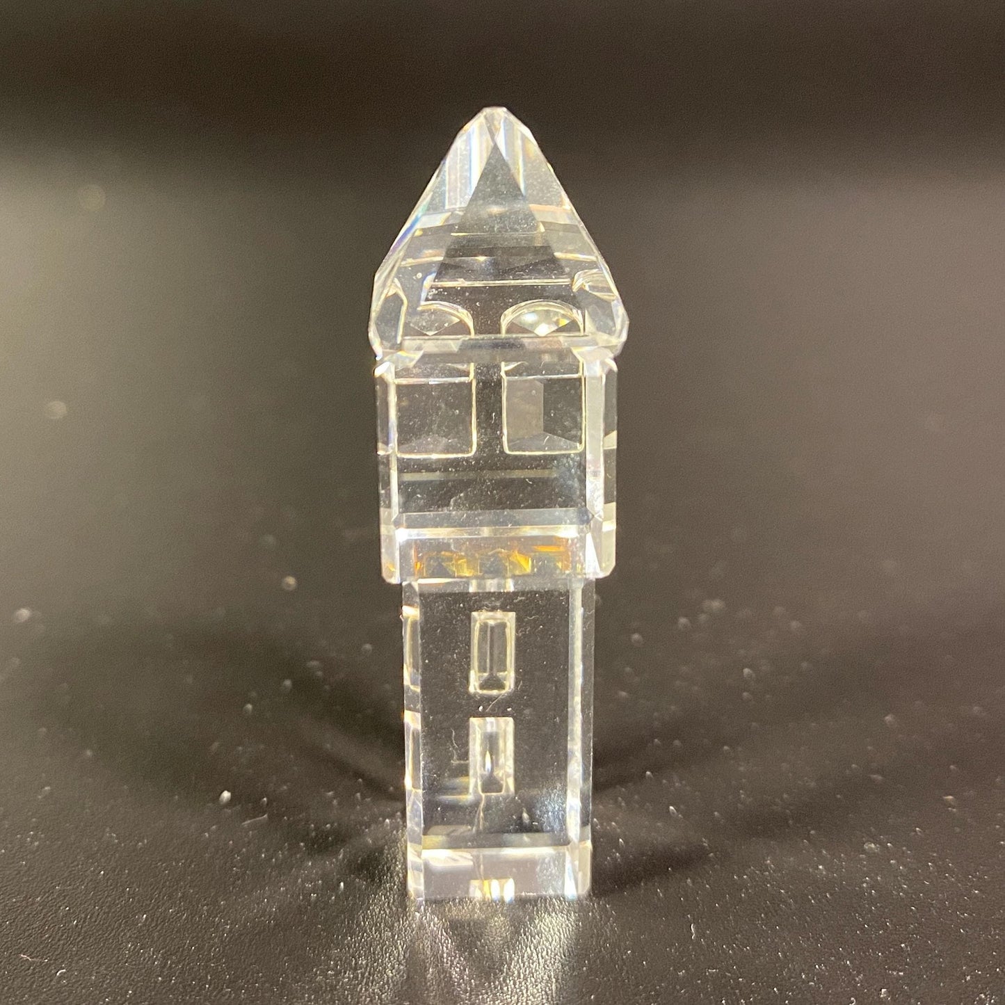 Lovely Rare !!  Swarovski Crystal Clear City tower  small Figurine with Box