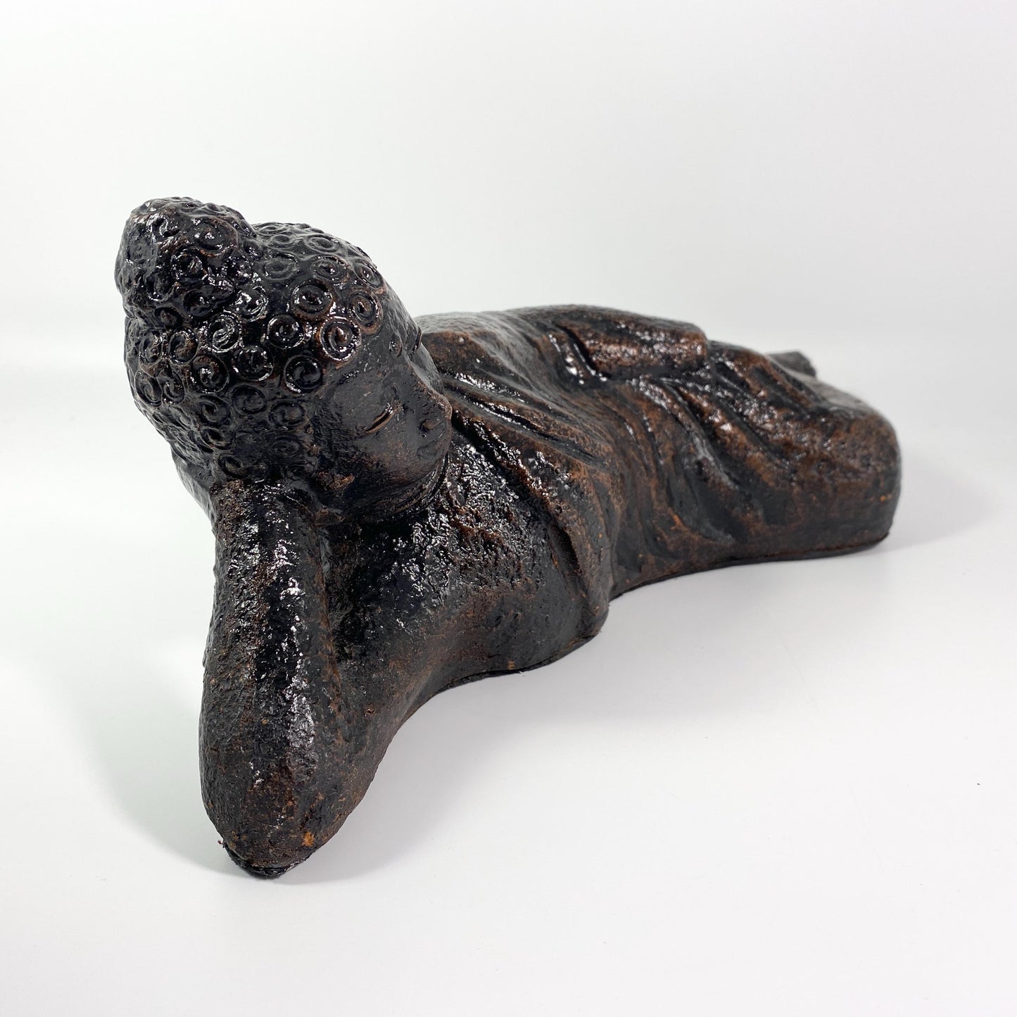 Resting  Buddha Reclining Bronze Sculpture-Indonesia