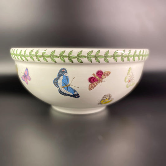 EUC Vintage Portmeirion Botanic Garden Butterflies Salad/Dessert/Fruit Bowl