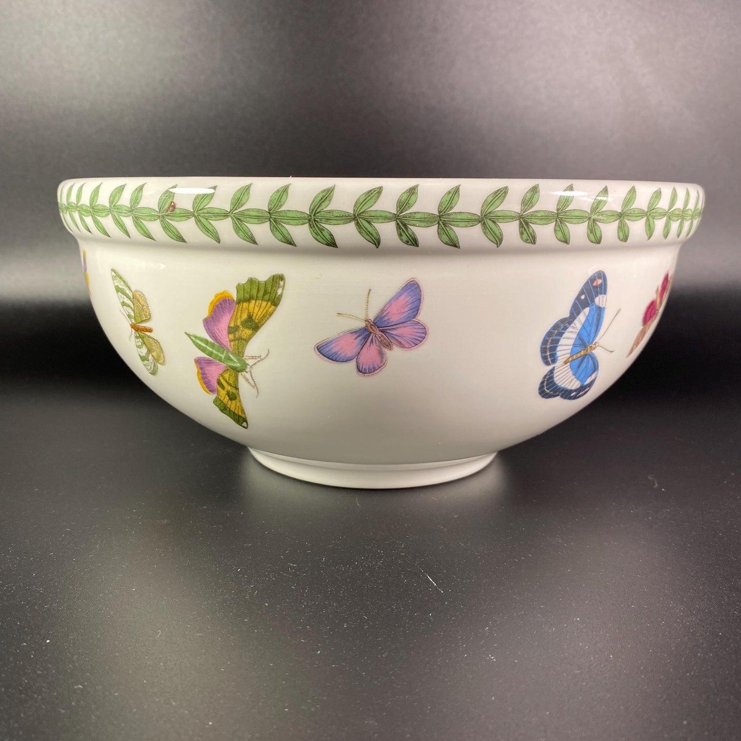 EUC Vintage Portmeirion Botanic Garden Butterflies Salad/Dessert/Fruit Bowl