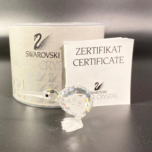RARE !! Swarovski  Crystal KIWI  7617 NR 043 retired with box & CoA