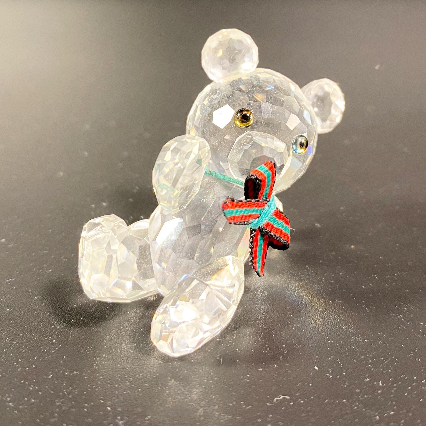 Swarovski Crystal "Kris" reclining bear - no. 7637 "When We Were Young" RETIRED