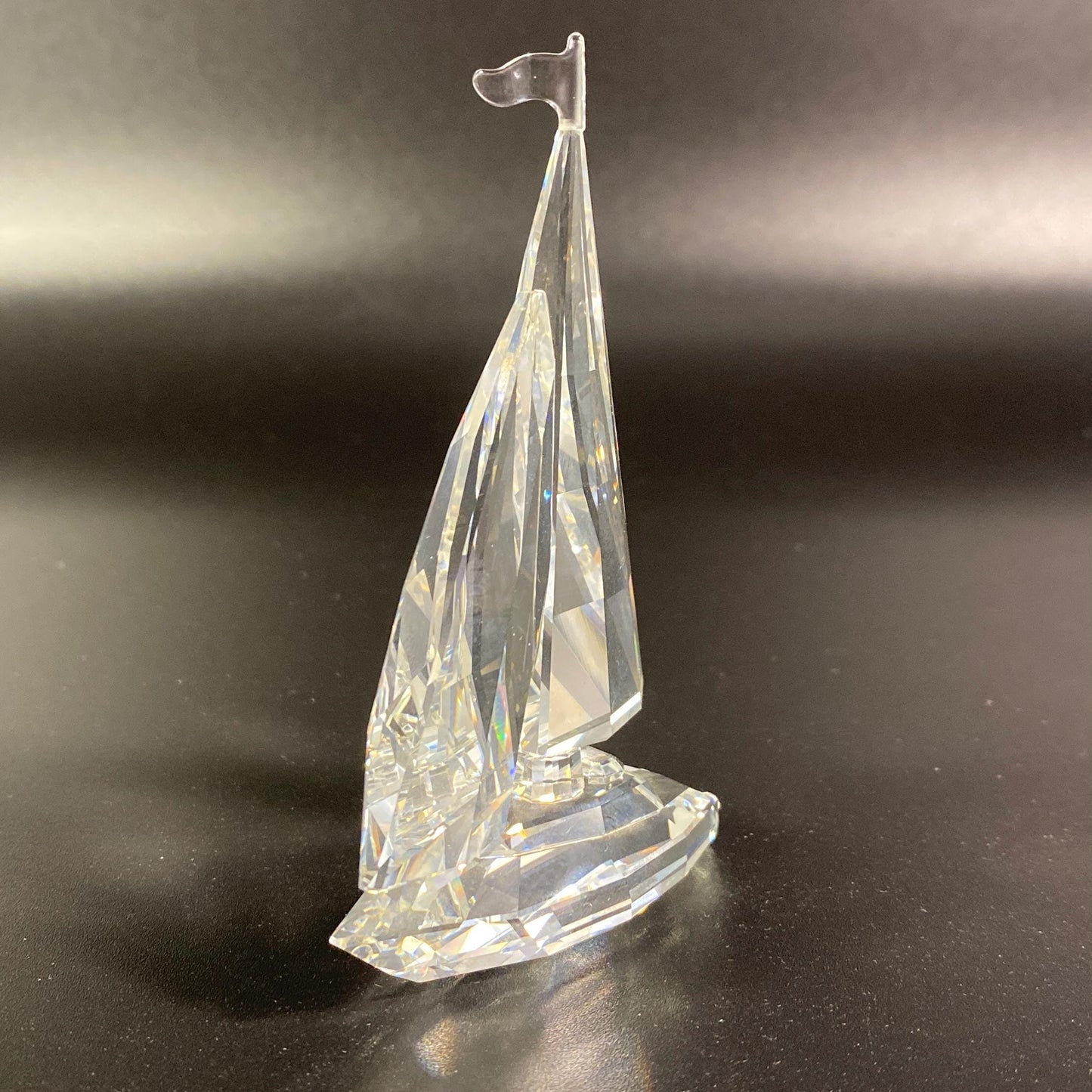 Swarovski Crystal Sailboat  Figurine 7473 NR 000 004 Retired 1994 W/ Box & COA