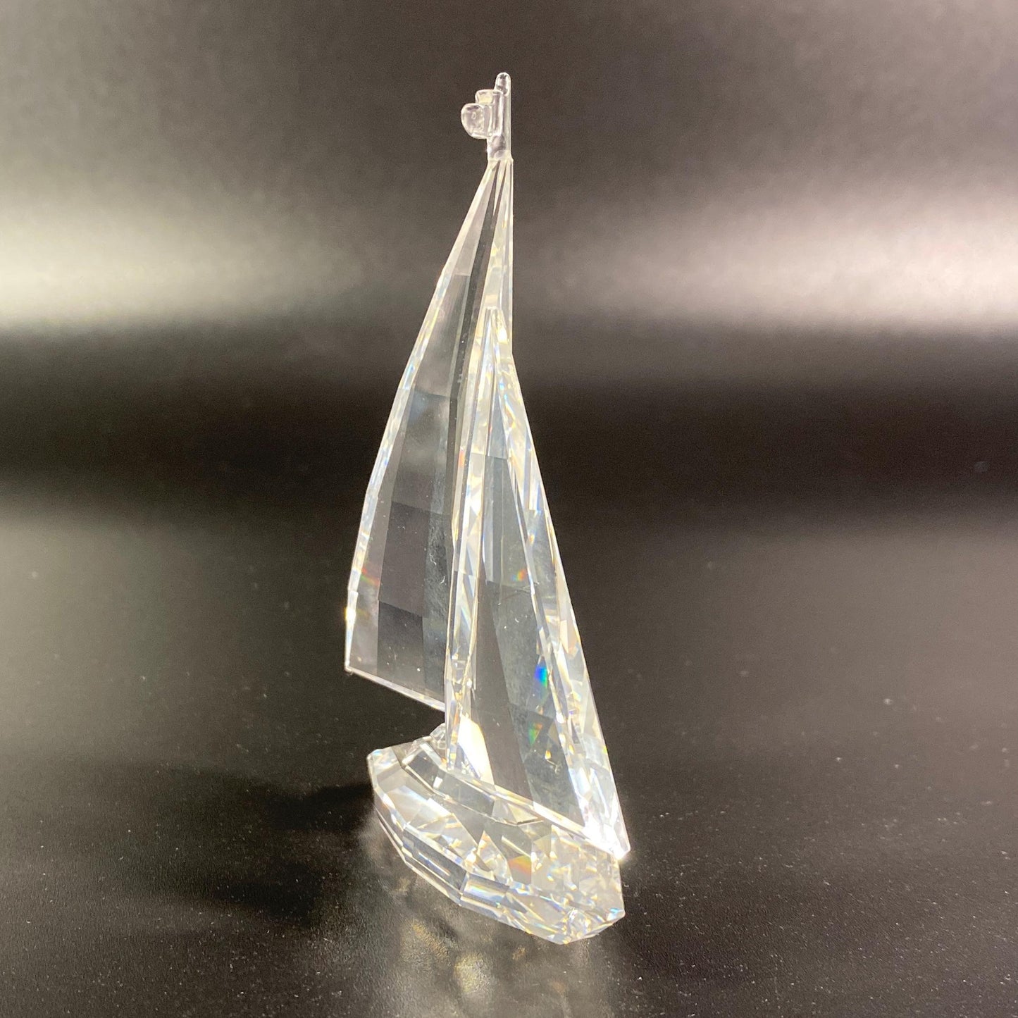 Swarovski Crystal Sailboat  Figurine 7473 NR 000 004 Retired 1994 W/ Box & COA