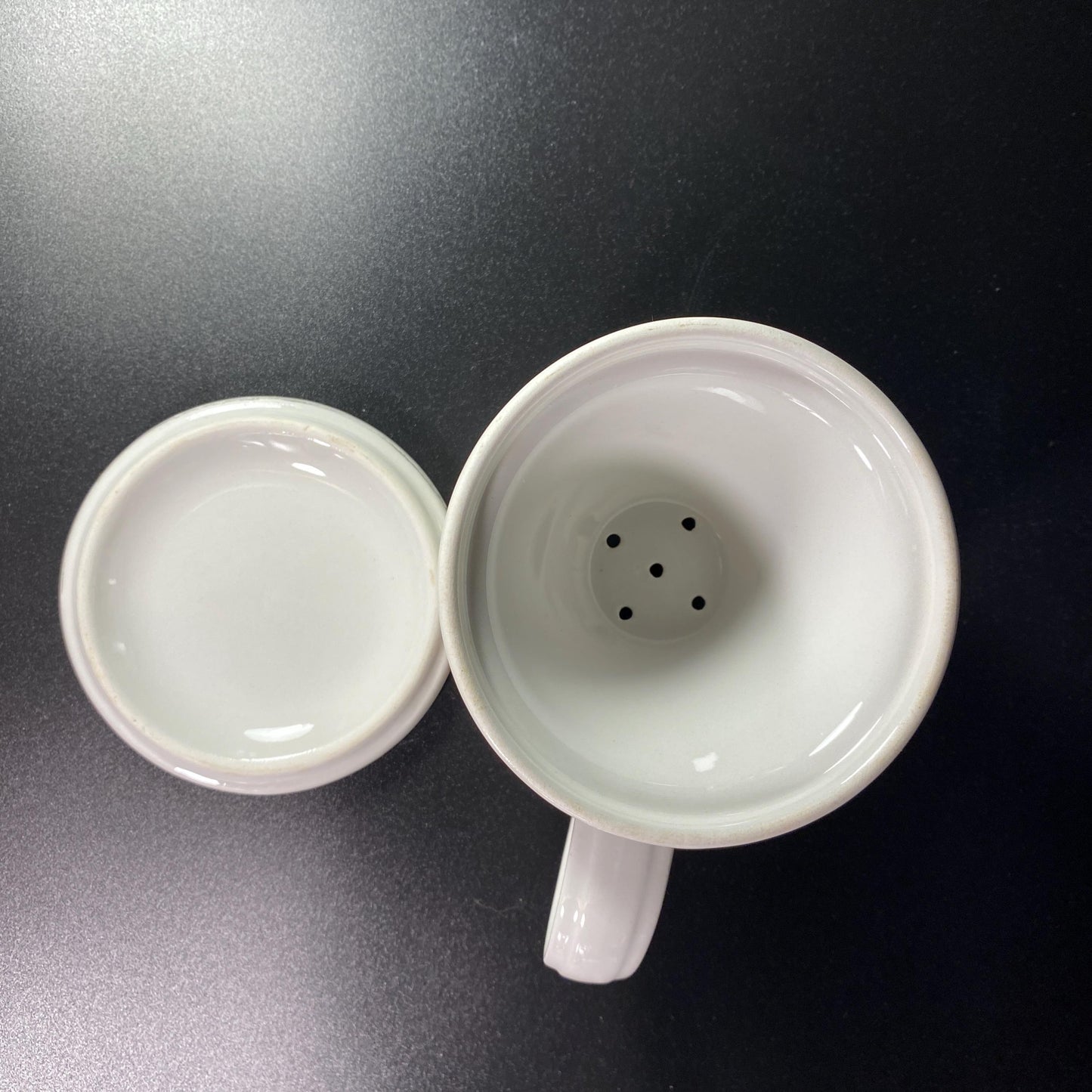 Extremely RARE !! Portmeirion botanic garden teacup with tea steeper or Infuser with lid