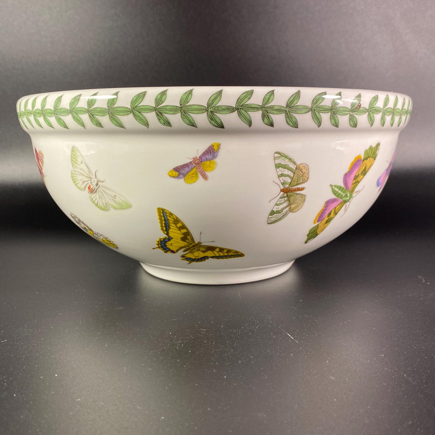 EUC Vintage Portmeirion Botanic Garden Butterflies Salad/Dessert/Fruit Bowl