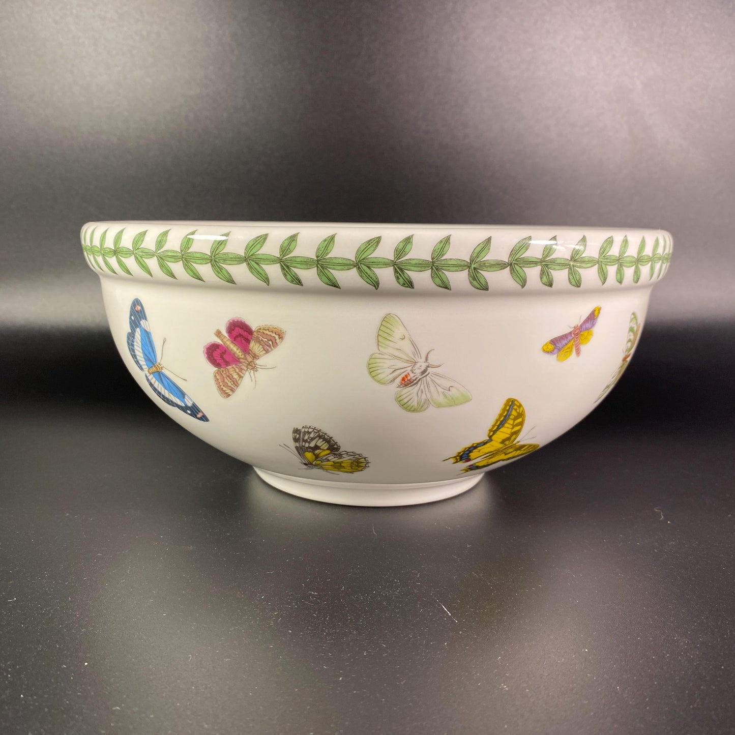 EUC Vintage Portmeirion Botanic Garden Butterflies Salad/Dessert/Fruit Bowl