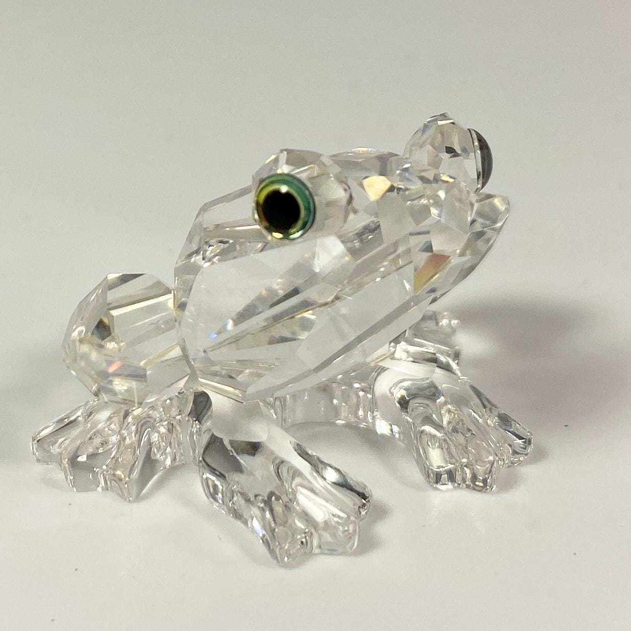 2001 Swarovski Crystal Baby Frog Figurine  In The Secret Garden