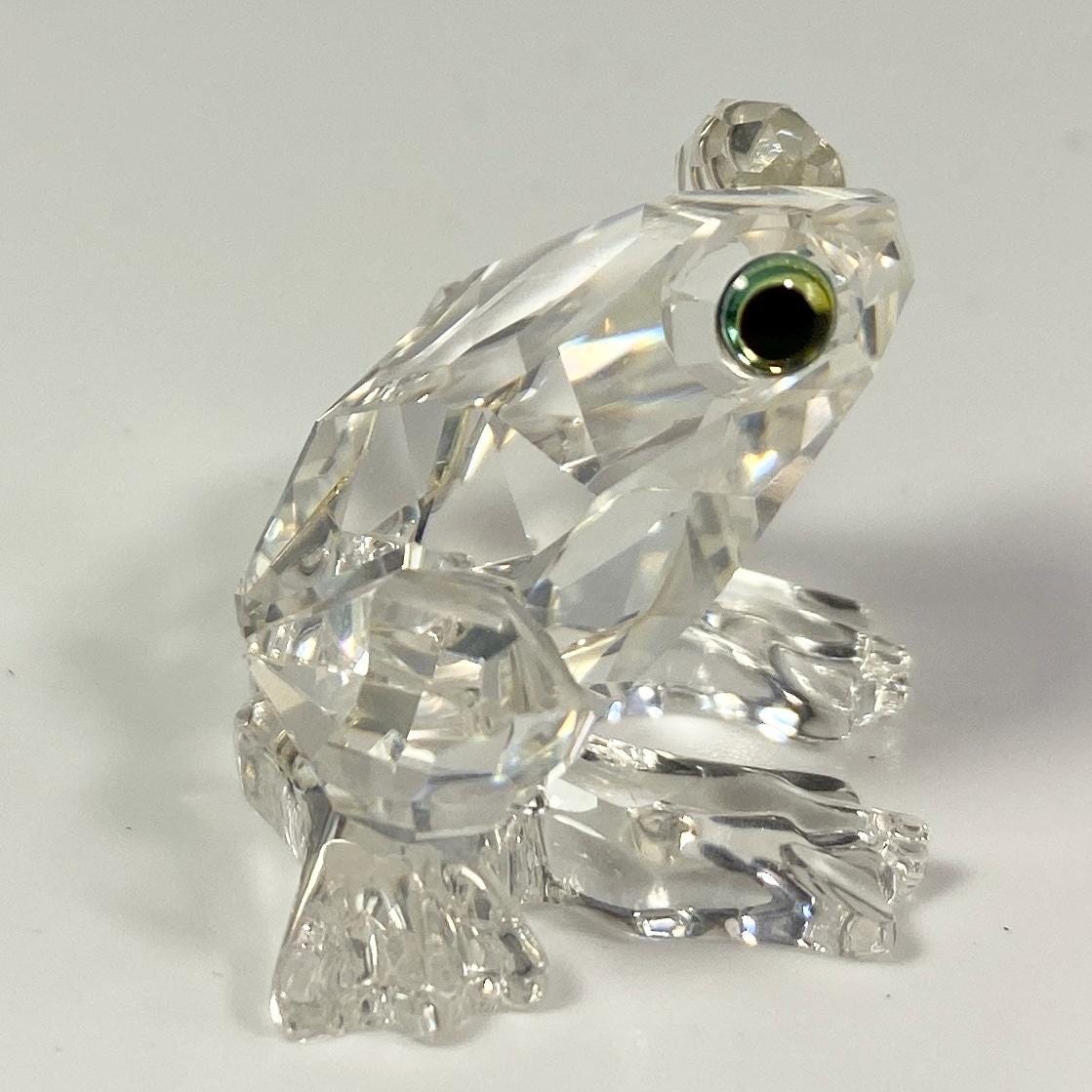 2001 Swarovski Crystal Baby Frog Figurine  In The Secret Garden