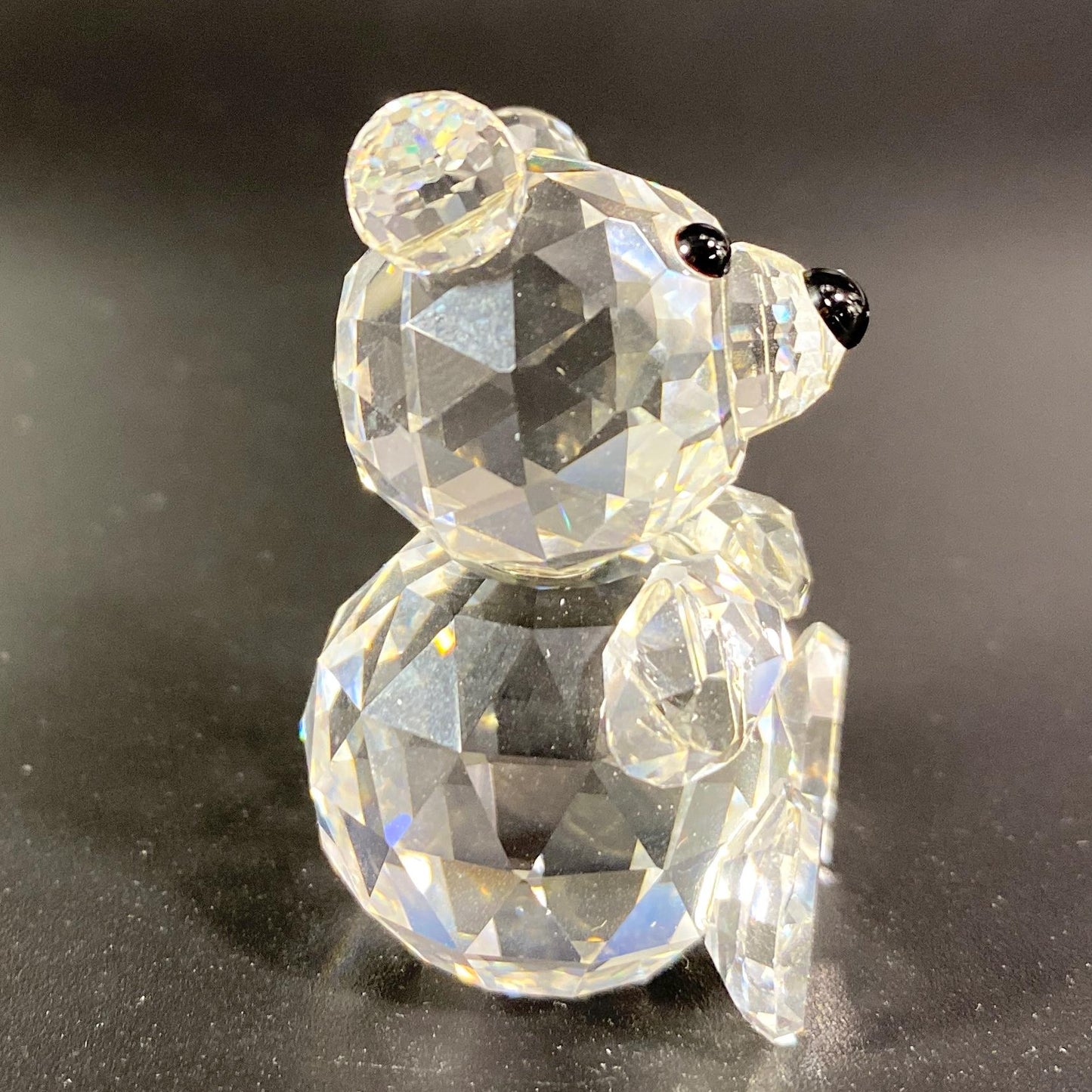 Swarovski Crystal Teddy Bear Figurine w/ Box & Certificate – Silver Crystal
