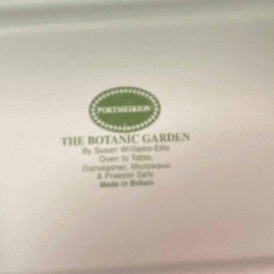 Portmeirion Rectangle Serving Tray Botanic Garden Purple Flower Butterfly 15 " L