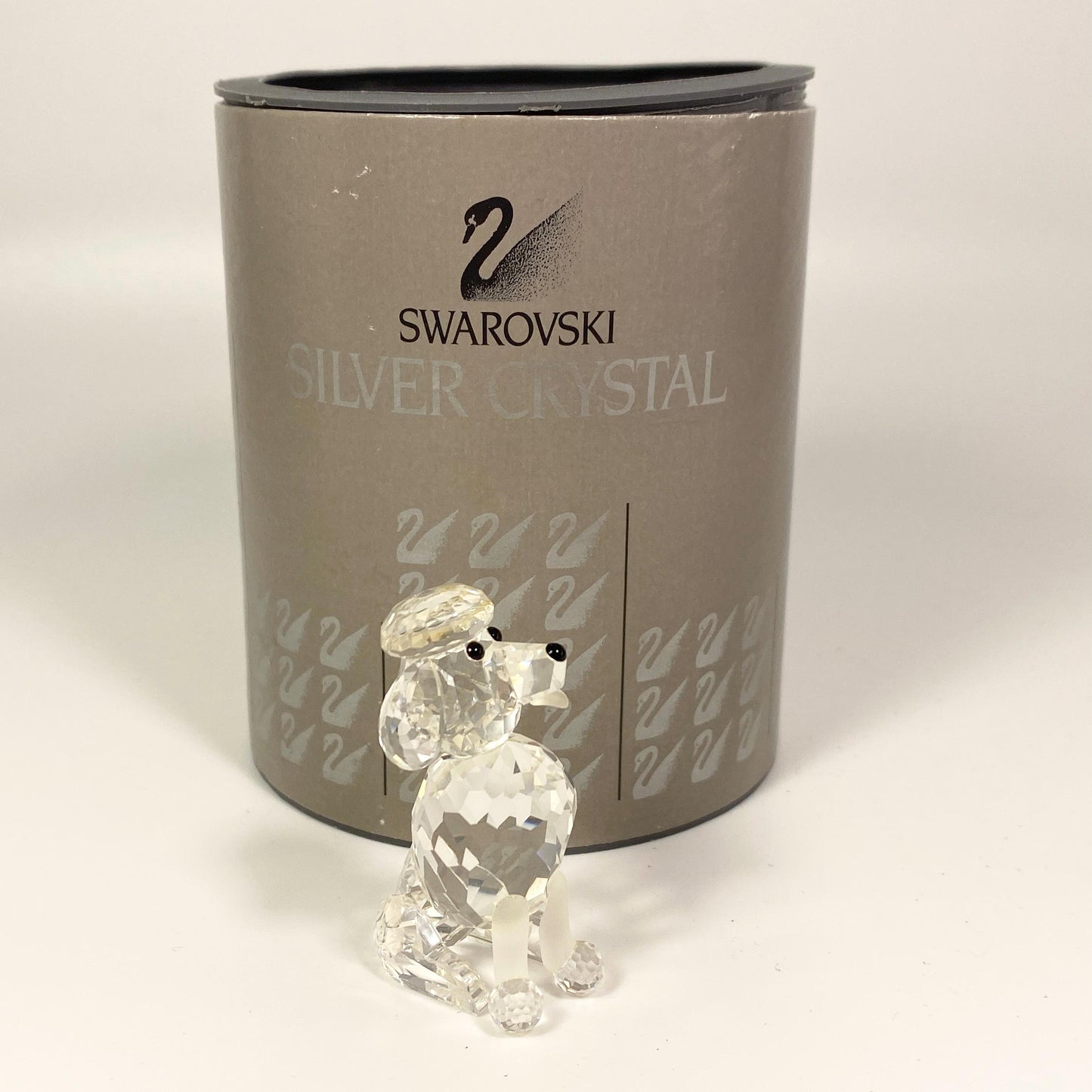 Swarovski 2 Inches Crystal Figurine Poodle Sitting 181317 original box