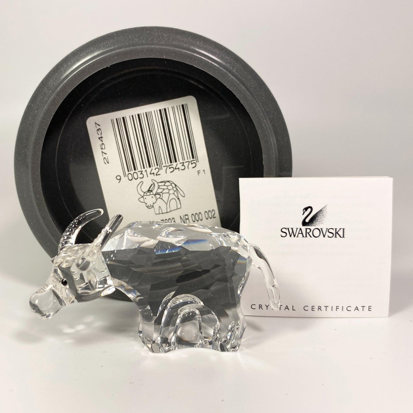 Swarovski  large Figurine 275437 Zodiac Water Buffalo  Original box + CoA