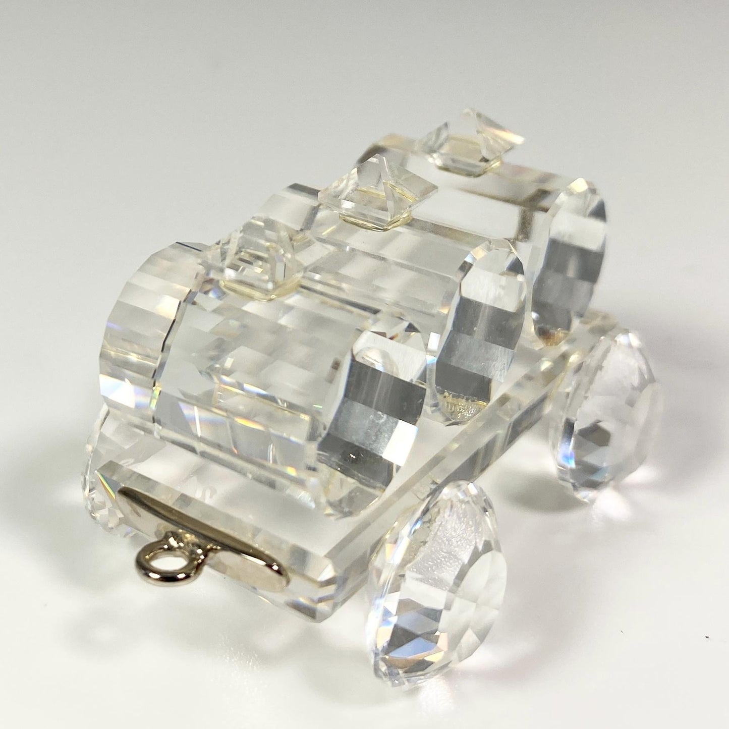 RARE !! Swarovski Silver Crystal “Tank Wagon”  Petrol  wagon Figurine  Box & CoA