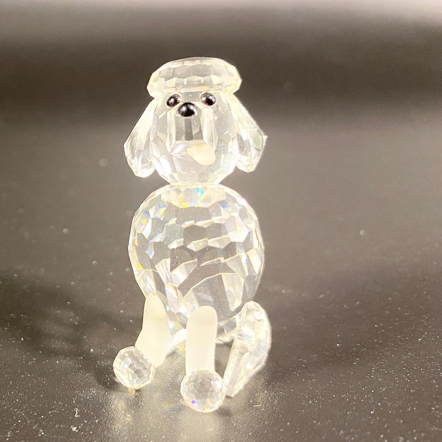 Swarovski 2 Inches Crystal Figurine Poodle Sitting 181317 original box
