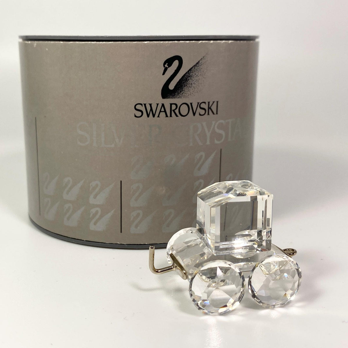Swarovski Silver Crystal Train Tender Car with box