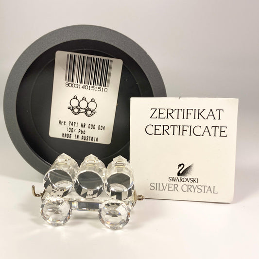RARE !! Swarovski Silver Crystal “Tank Wagon”  Petrol  wagon Figurine  Box & CoA