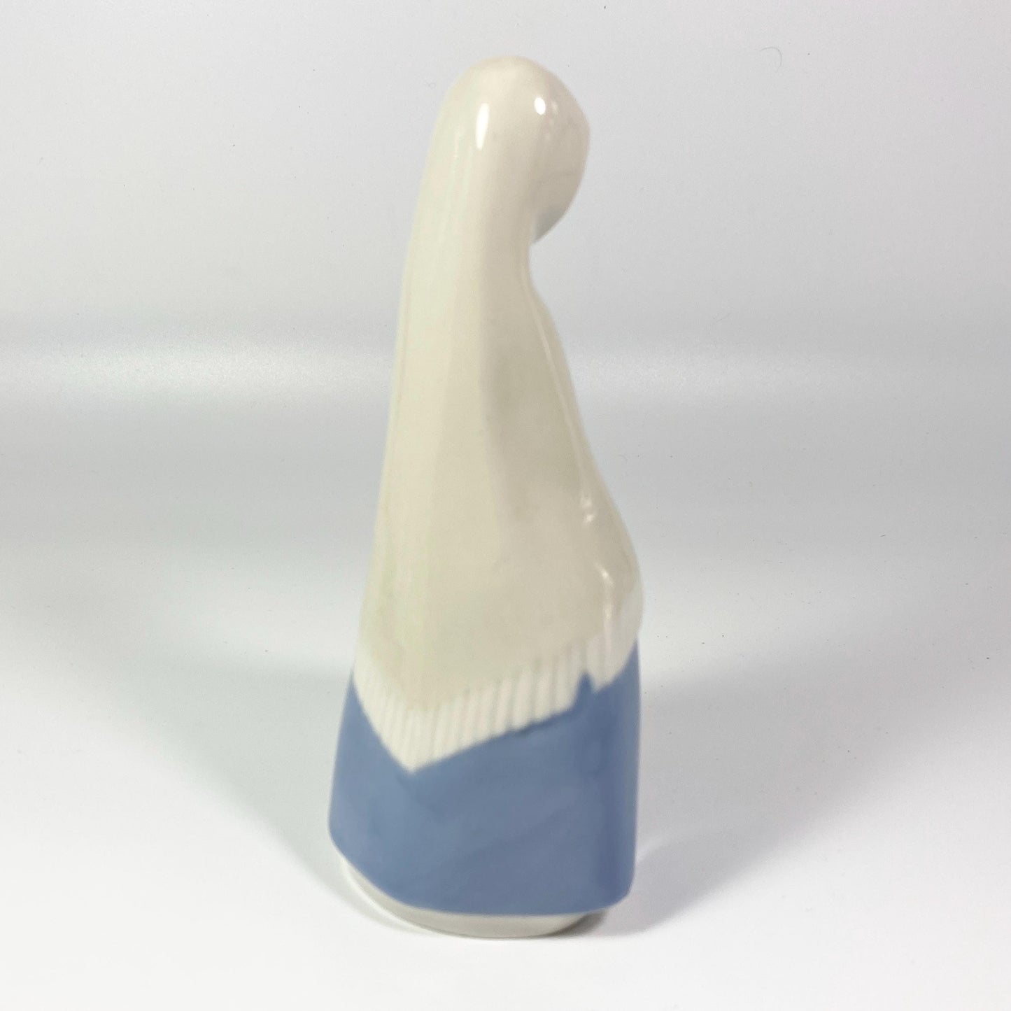 Vintage Rex Valencia Hand Made Porcelain Girl with Basket Figurine Spain 6" Tall