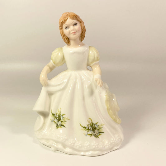 Royal Doulton HN 3330 Figure of the Month January Porcelain Figurine Signed