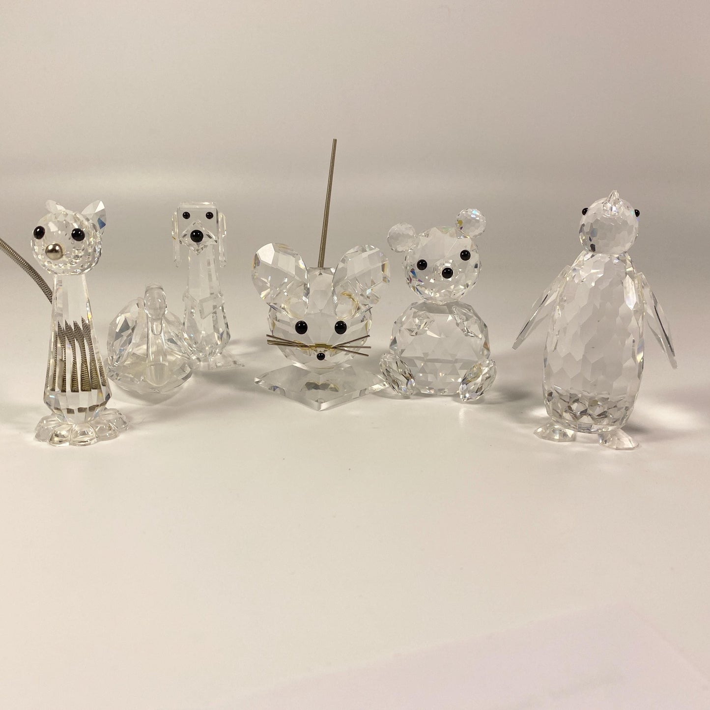 Swarovski Penguin, Bear, Mouse, Dog, Cat & swan 2-3 inches pick your choice-No box