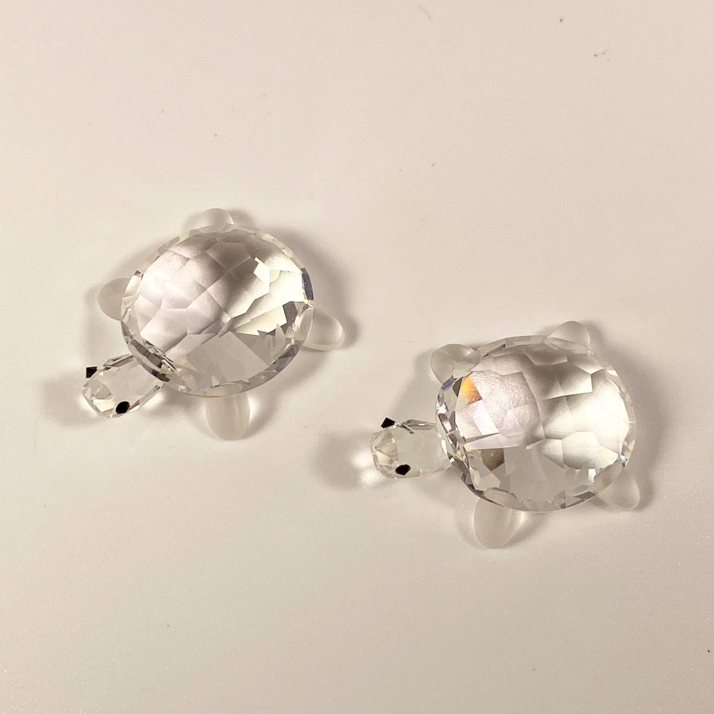 RARE set of 2 ,Swarovski Crystal Figurine, Tortoises Baby, Set (220960) w/Box