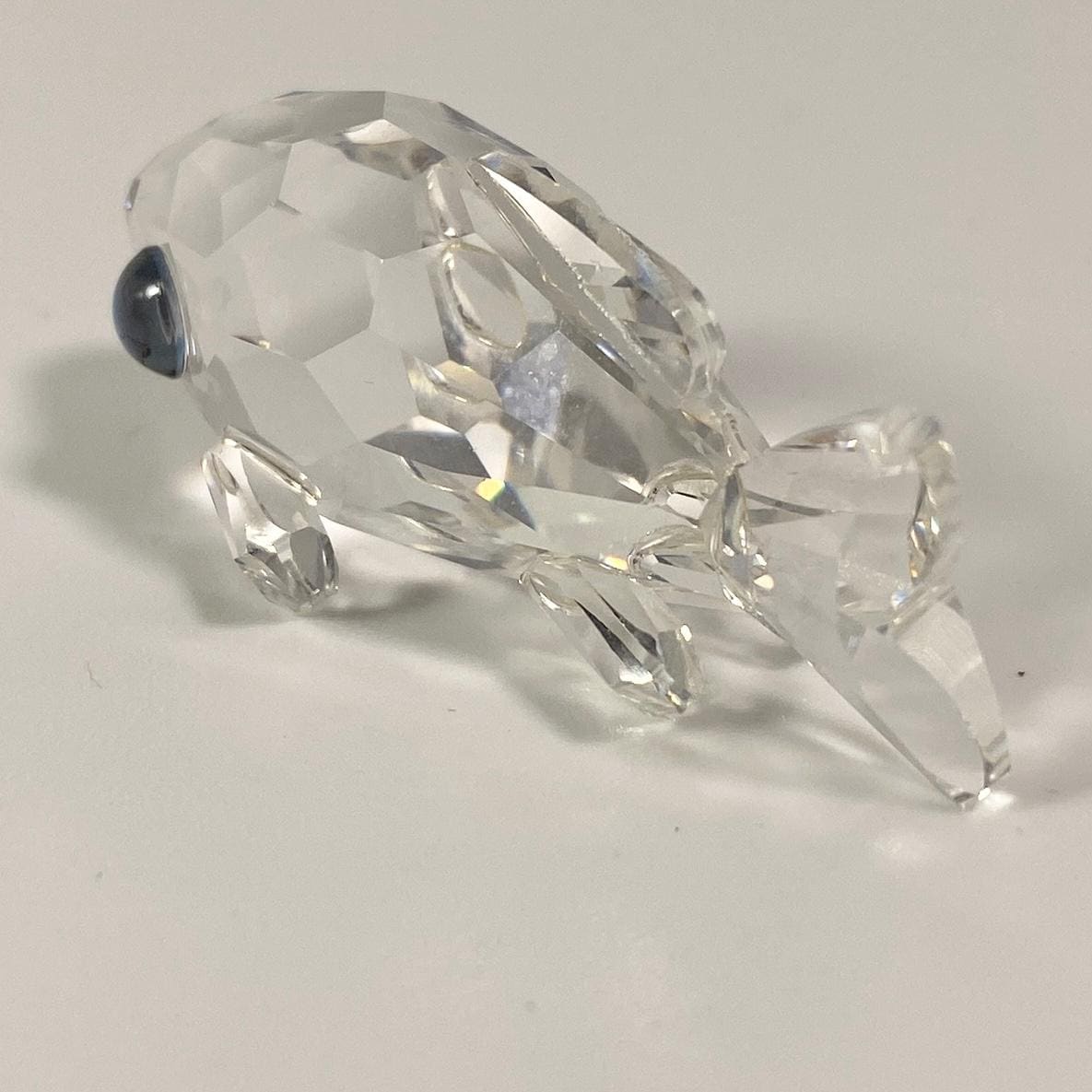 Rare Retired Swarovski Crystal Goldfish Figurine Colored Eyes Art 7644