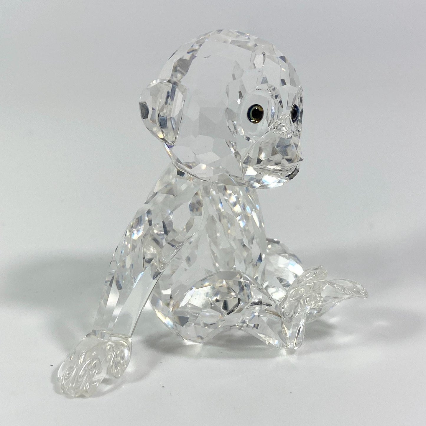 Swarovski Silver Crystal baby Gorilla  Figurine w/ Box – Retired Vintage