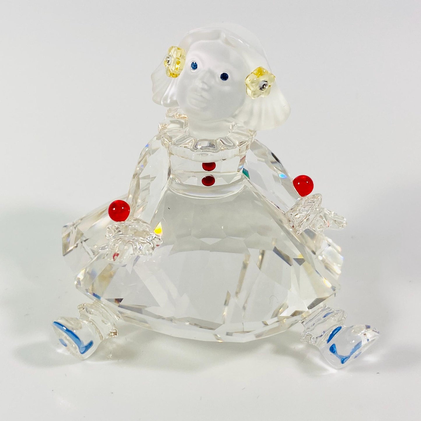 RARE !! Swarovski Crystal Doll Figurine 626247 "Cheerful Times "  Sitting Girl