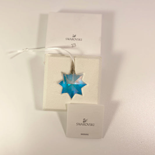 Swarovski Crystal Iridescent Christmas Star Snowflake Ornament