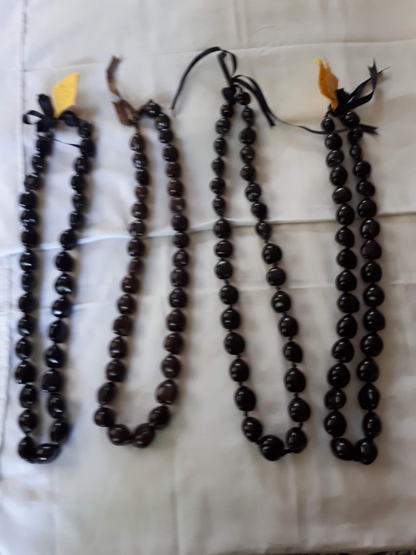 Set of 4 Authentic Kukui nut garlands necklances