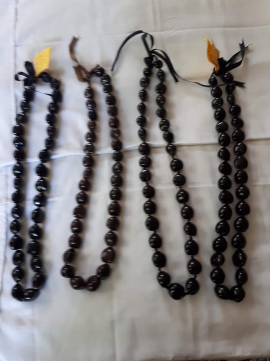 Set of 4 Authentic Kukui nut garlands necklances