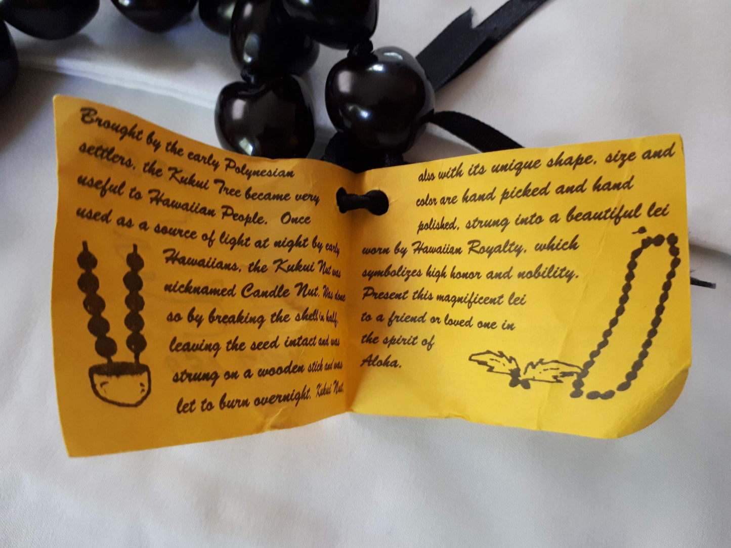 Set of 4 Authentic Kukui nut garlands necklances