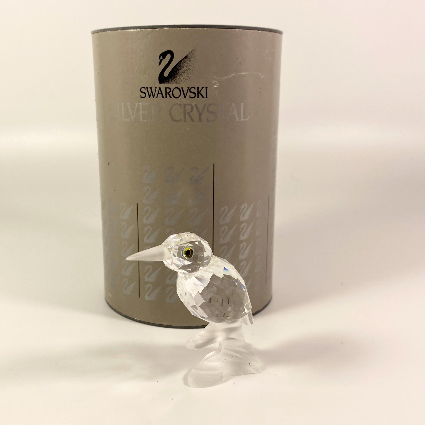 Swarovski Silver Crystal Kingfisher On Branch with original box