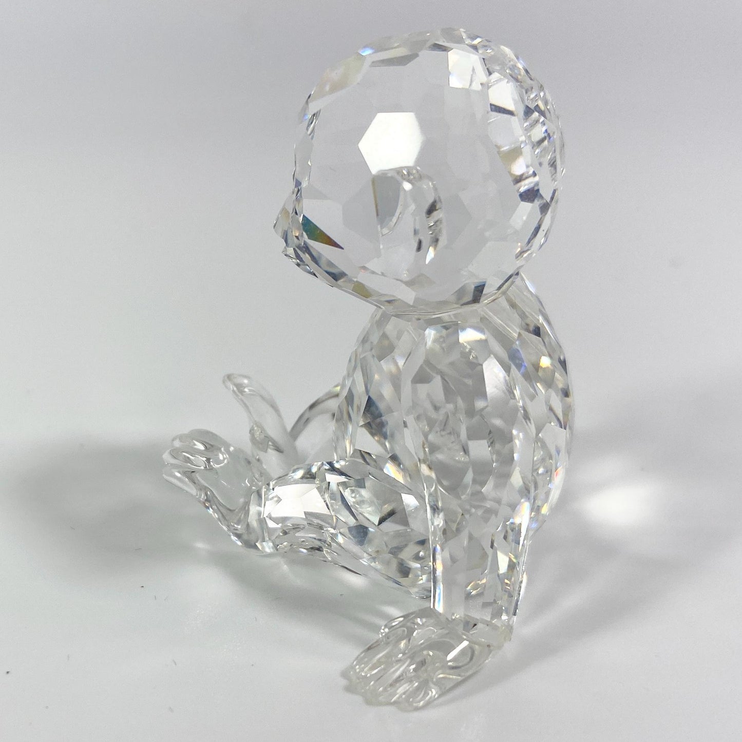 Swarovski Silver Crystal baby Gorilla  Figurine w/ Box – Retired Vintage