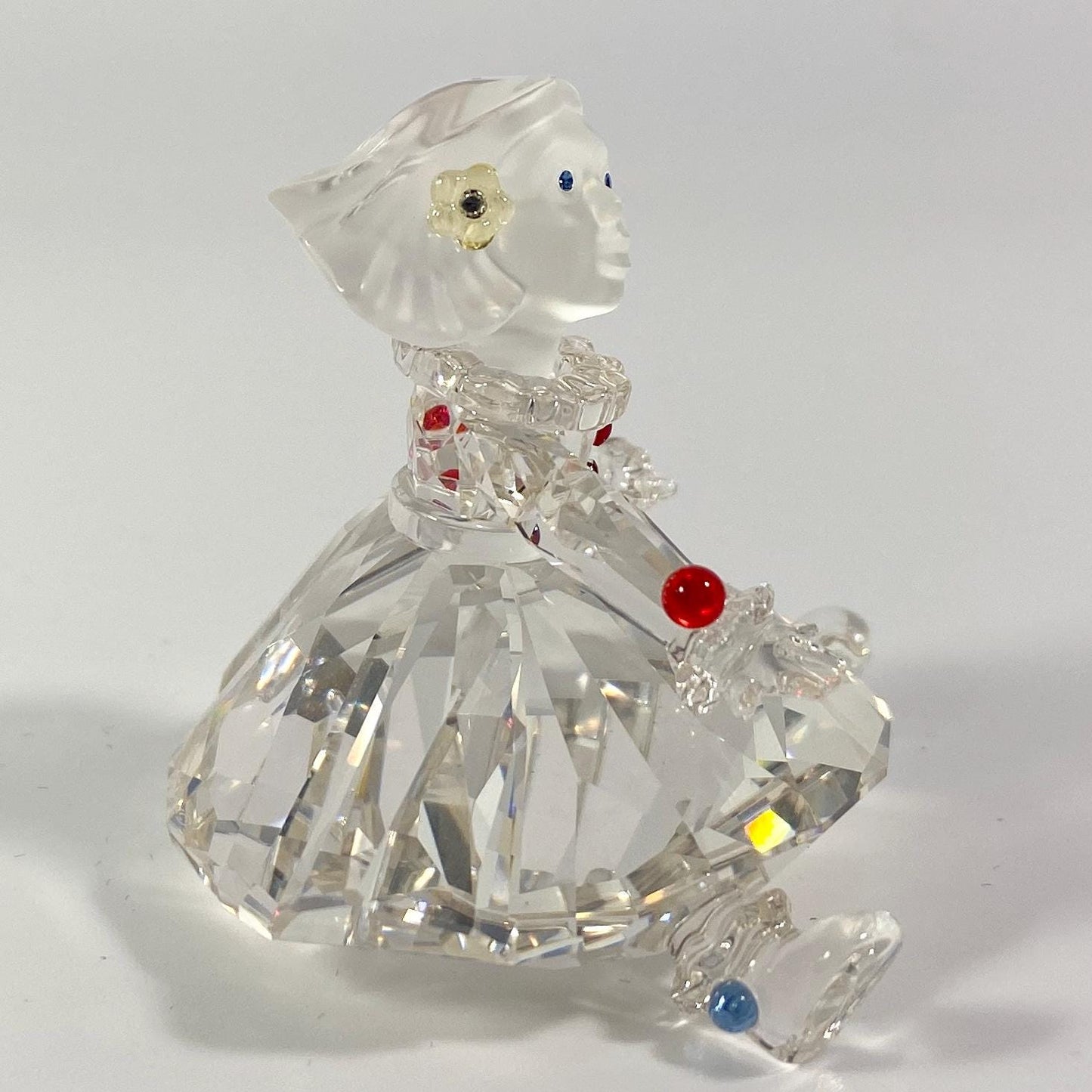 RARE !! Swarovski Crystal Doll Figurine 626247 "Cheerful Times "  Sitting Girl
