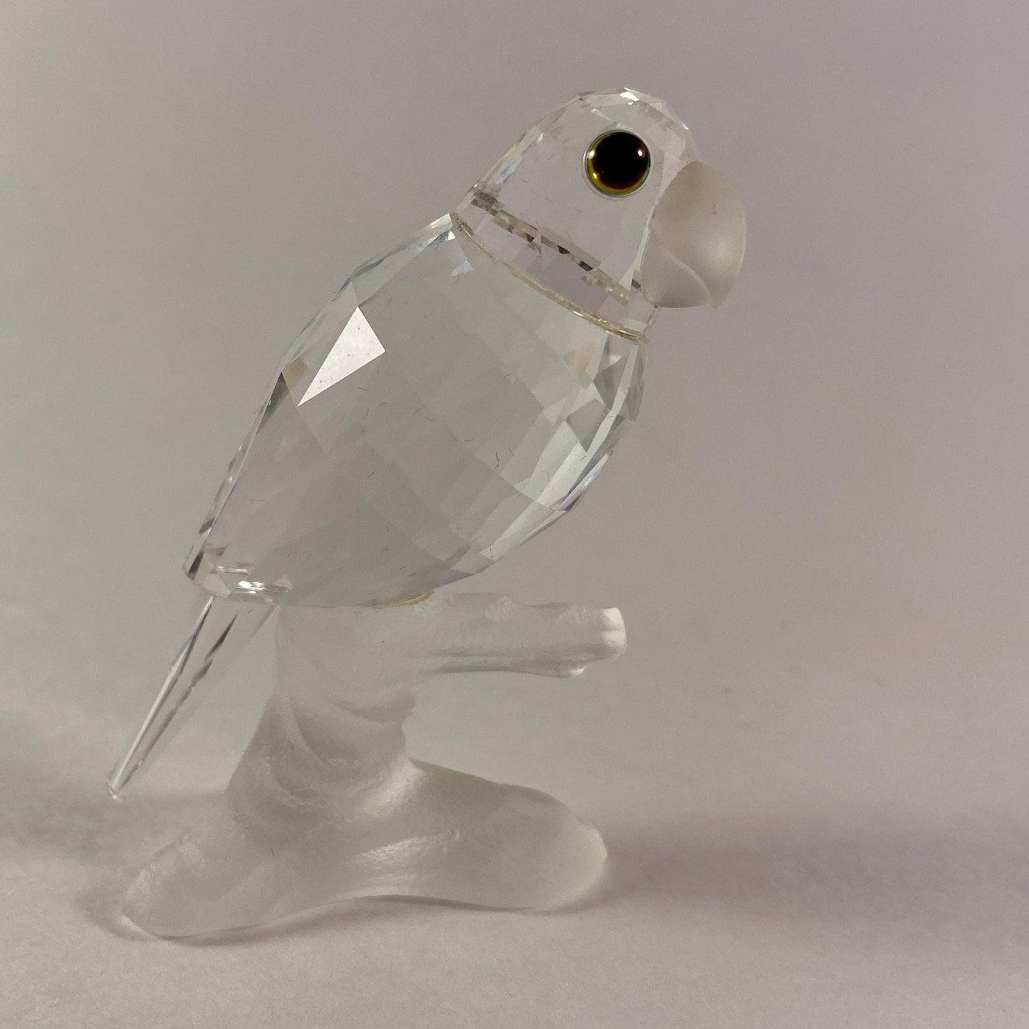 Swarovski Crystal Figurine, Parrot Up in the Trees  2" with Box & CoA