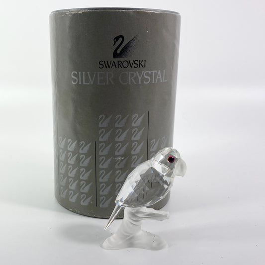Swarovski Crystal Figurine, Parrot Up in the Trees  2" with Box & CoA