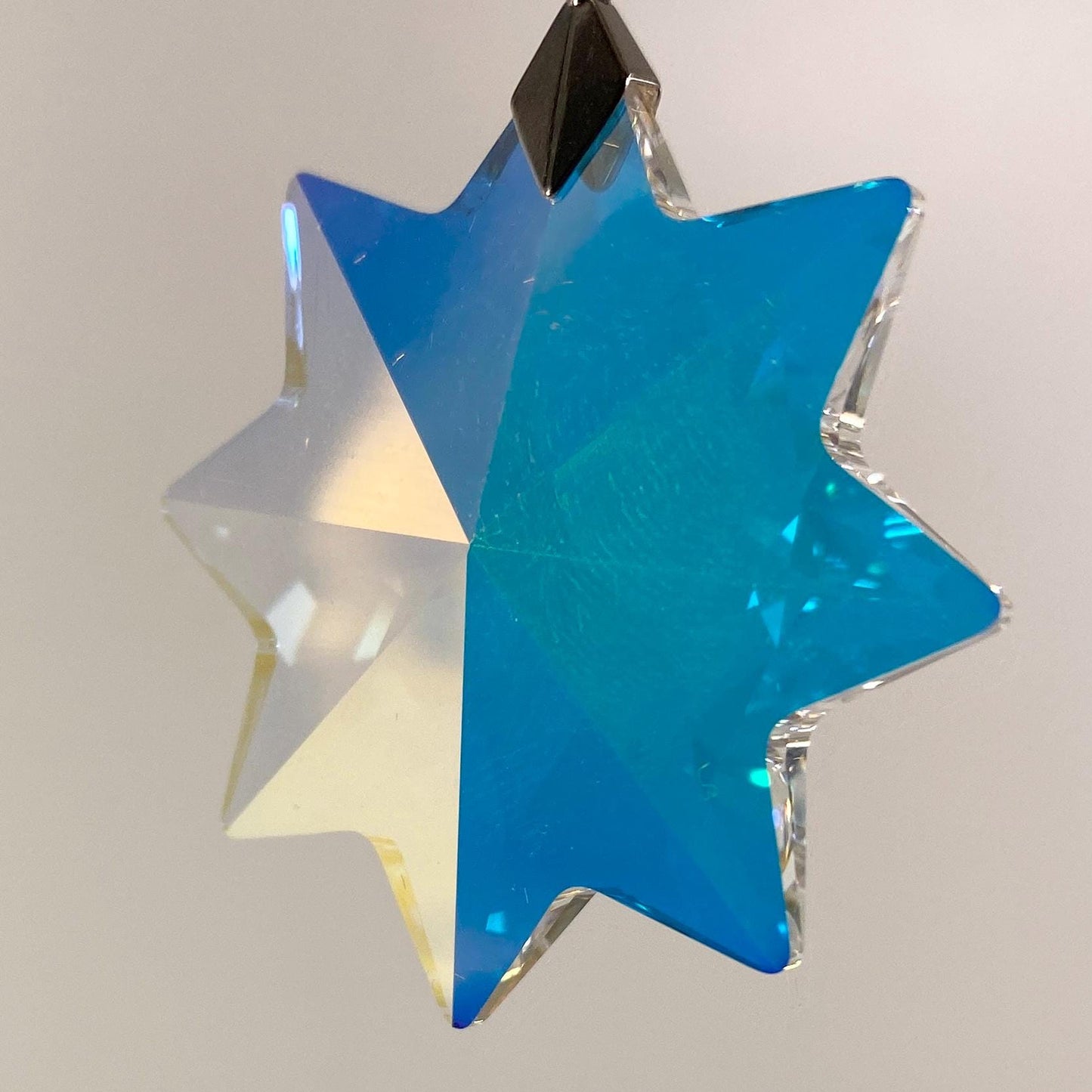 Swarovski Crystal Iridescent Christmas Star Snowflake Ornament