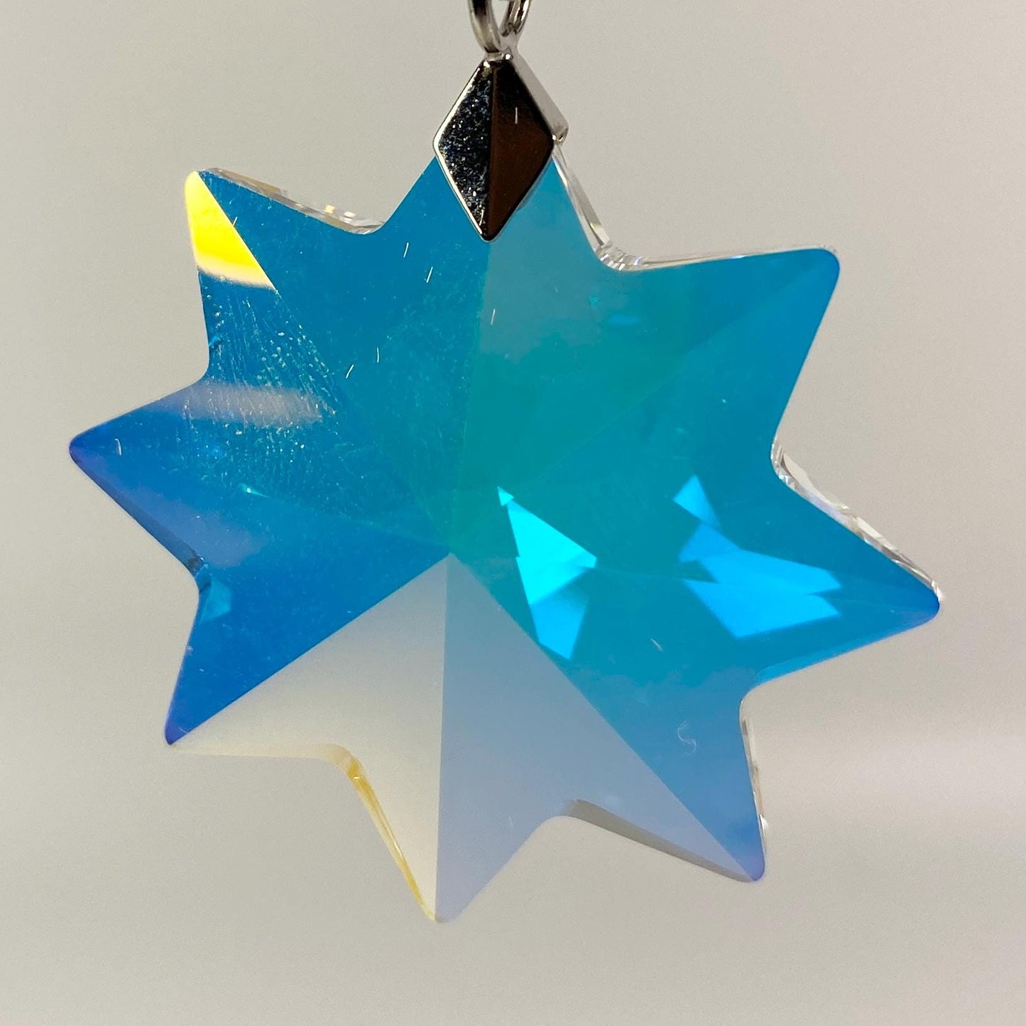 Swarovski Crystal Iridescent Christmas Star Snowflake Ornament