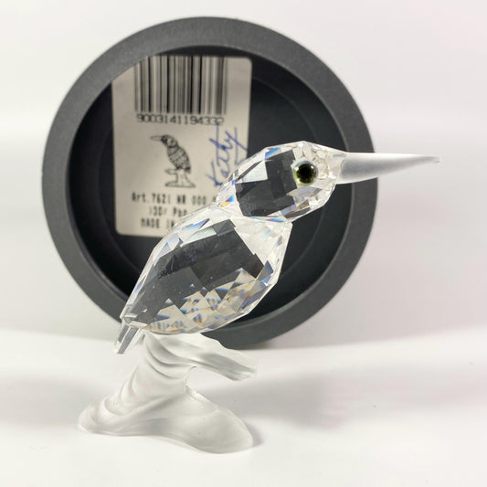 Swarovski Silver Crystal Kingfisher On Branch with original box