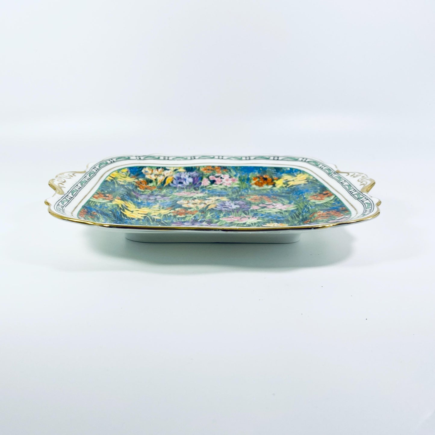 1923-1933 Paragon Springtime square Plate Fine Bone China England -Vintage