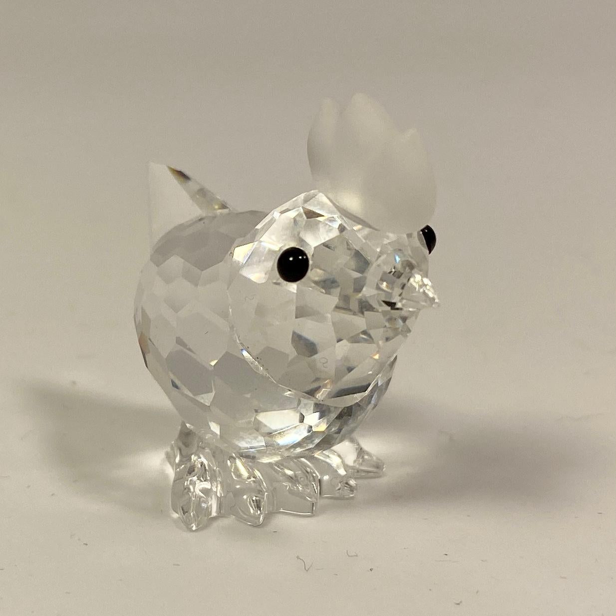 Swarovski Mint Crystal Figurine Mini Hen Original Box And COA