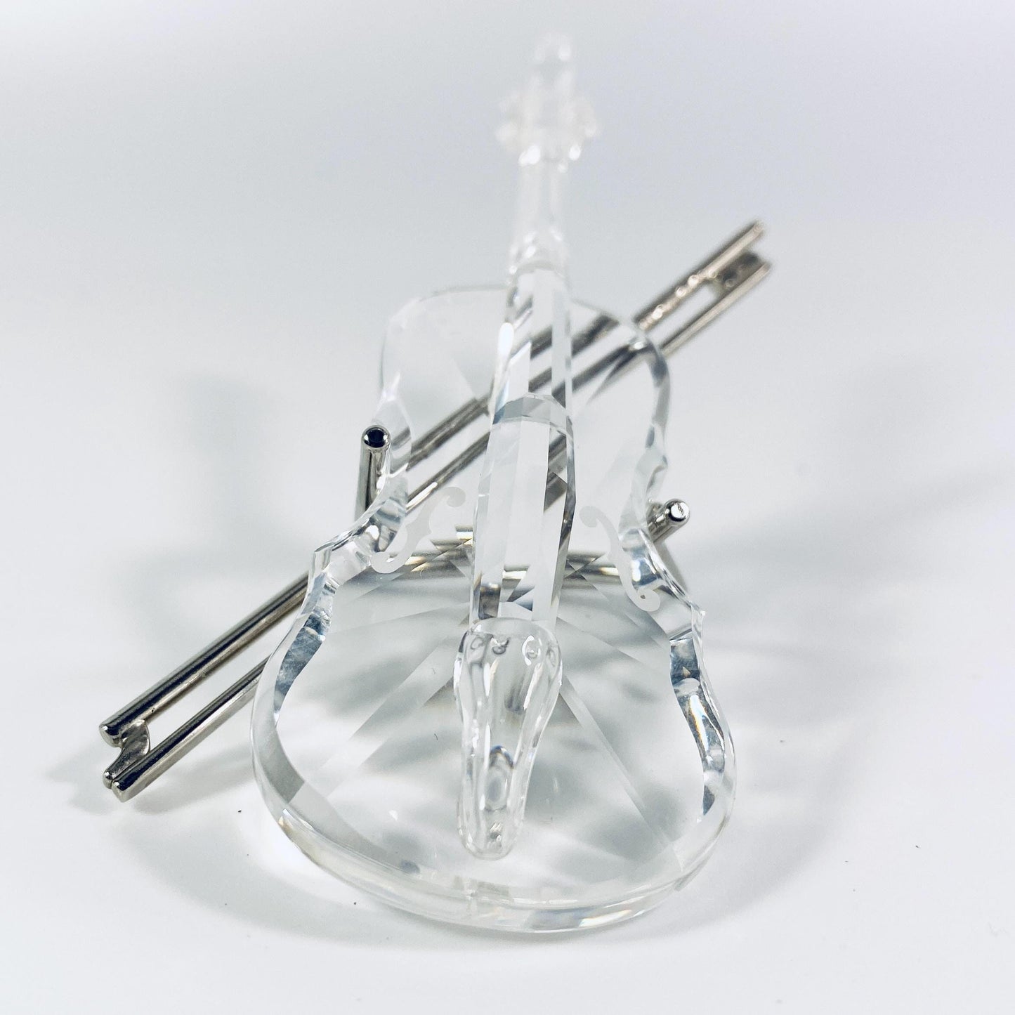 Swarovski Crystal VIOLIN Figurine 203056 7477 NR 002 Bow/Stand Original Box