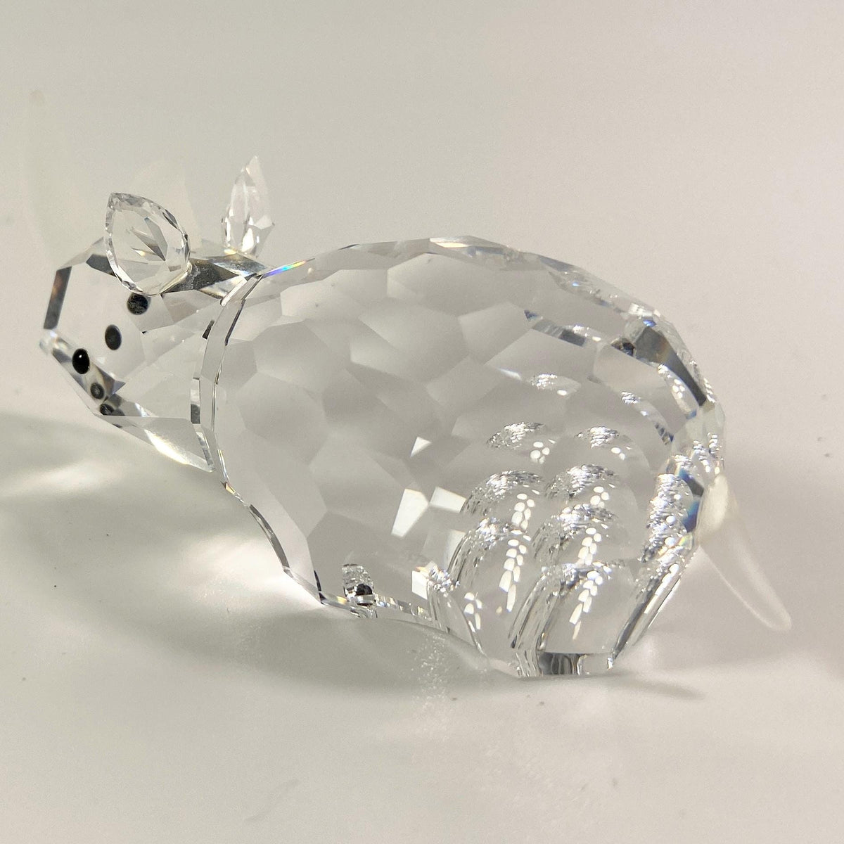 VTG Swarovski   2 1/2"  two horned Rhinoceros Figurine  w Box