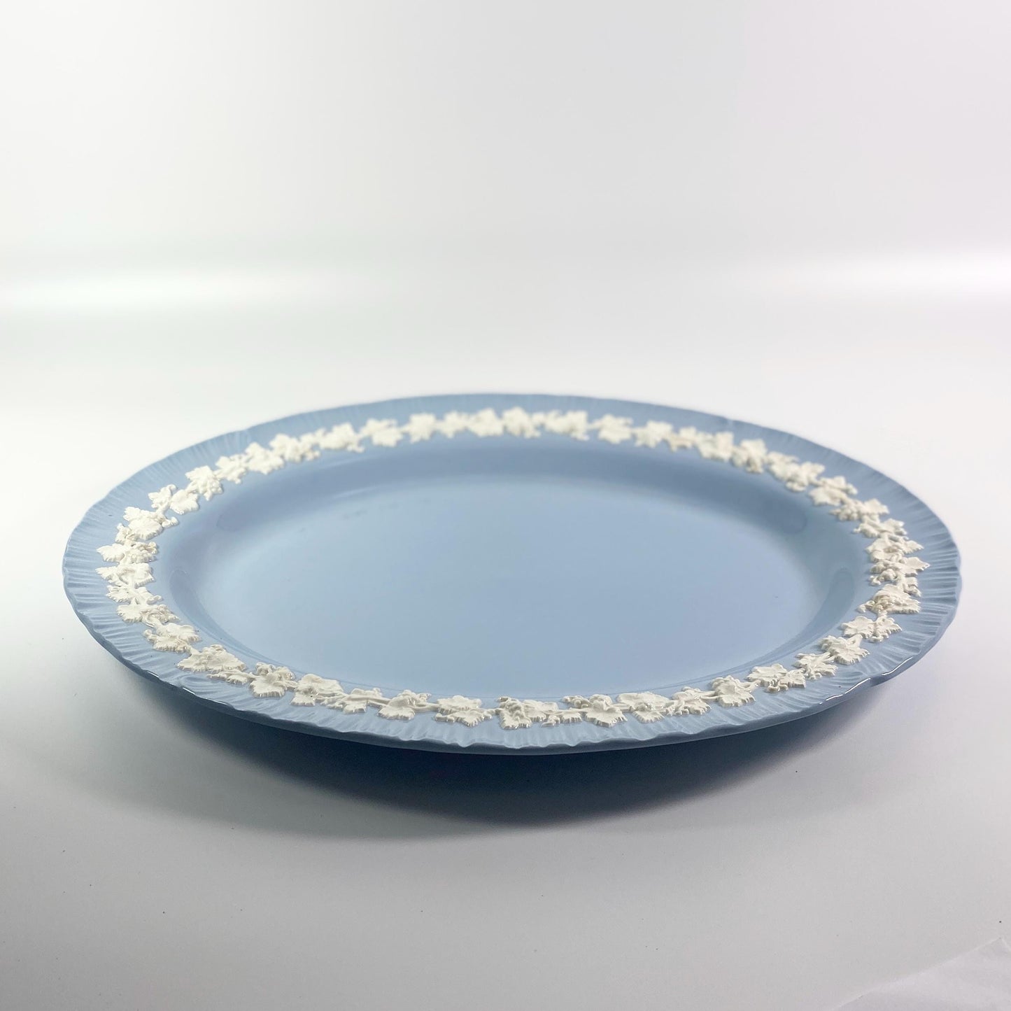 Wedgwood China cream on lavender shell edge Queens Ware large serving platter