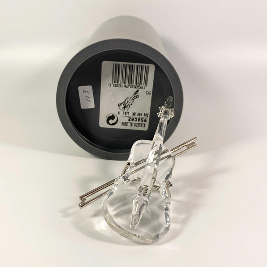 Swarovski Crystal VIOLIN Figurine 203056 7477 NR 002 Bow/Stand Original Box