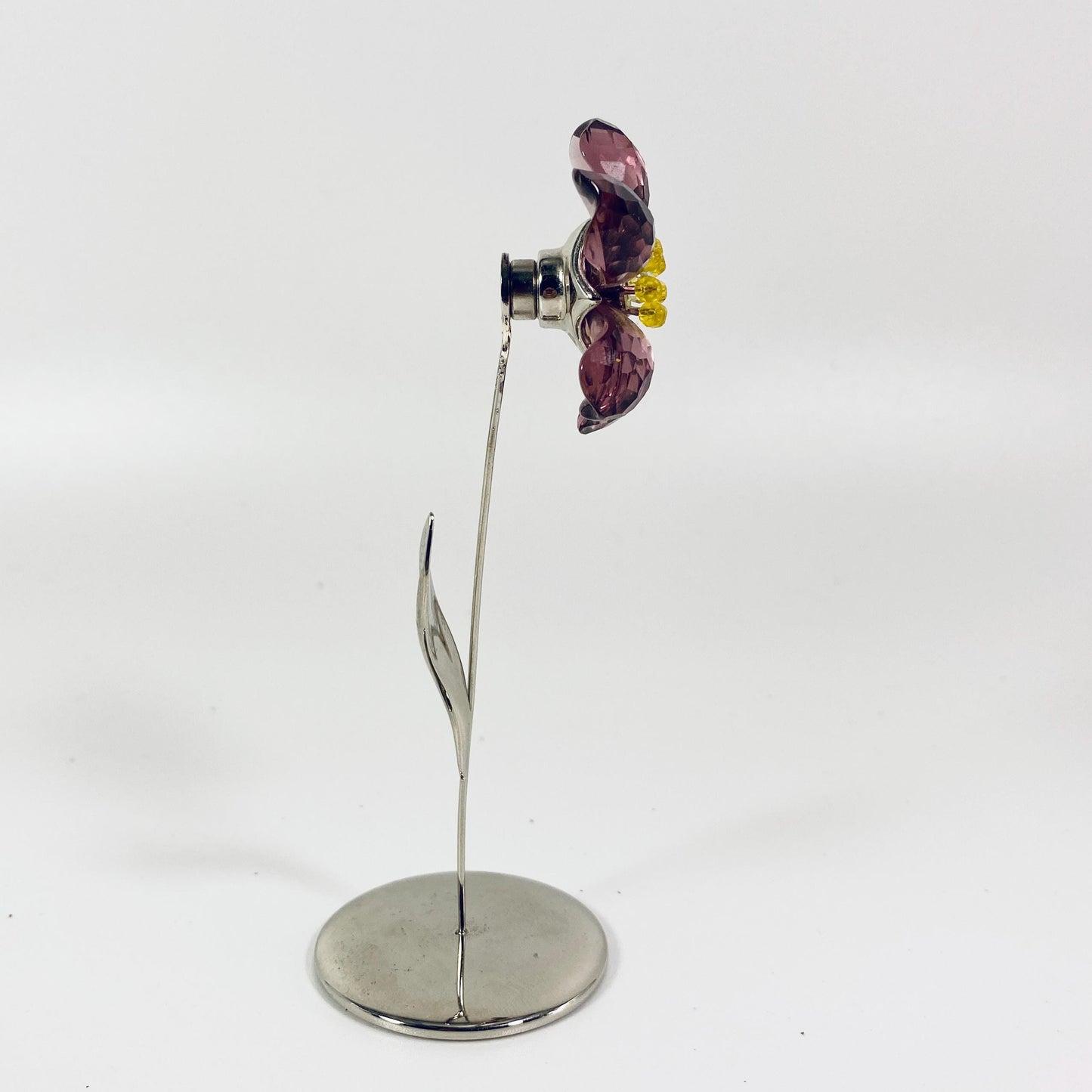 Extremely Rare Swarovski Crystal Deoli Purple Amethyst flower Retired